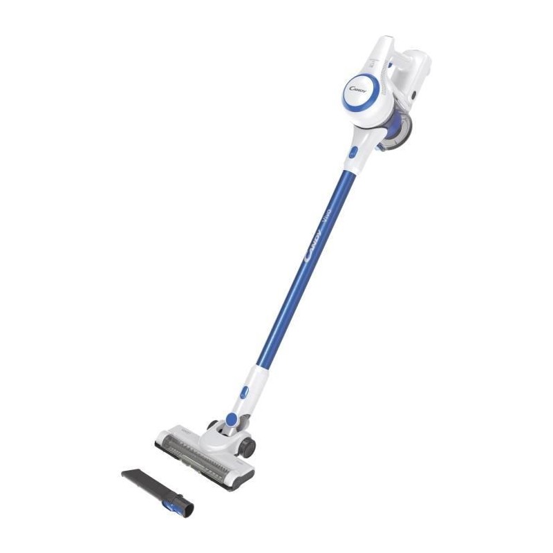 CANDY CVIVA10 Aspirateur Balai Puissant 22V 3 niveaux de Performance Grande Autonomie 35 Min Electrobrosse LED Leger Vidage 1 Cl