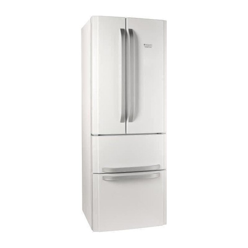 HOTPOINT E4DWC1 - Réfrigérateur multi-portes - 399L (292+107) - Froid ventilé - L 70cm x H 195.5cm - Blanc