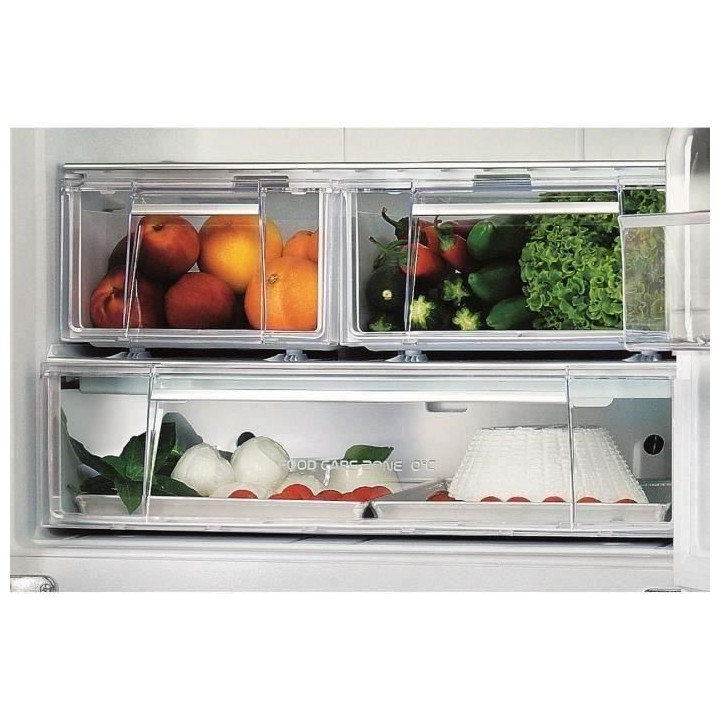 HOTPOINT E4DWC1 - Réfrigérateur multi-portes - 399L (292+107) - Froi