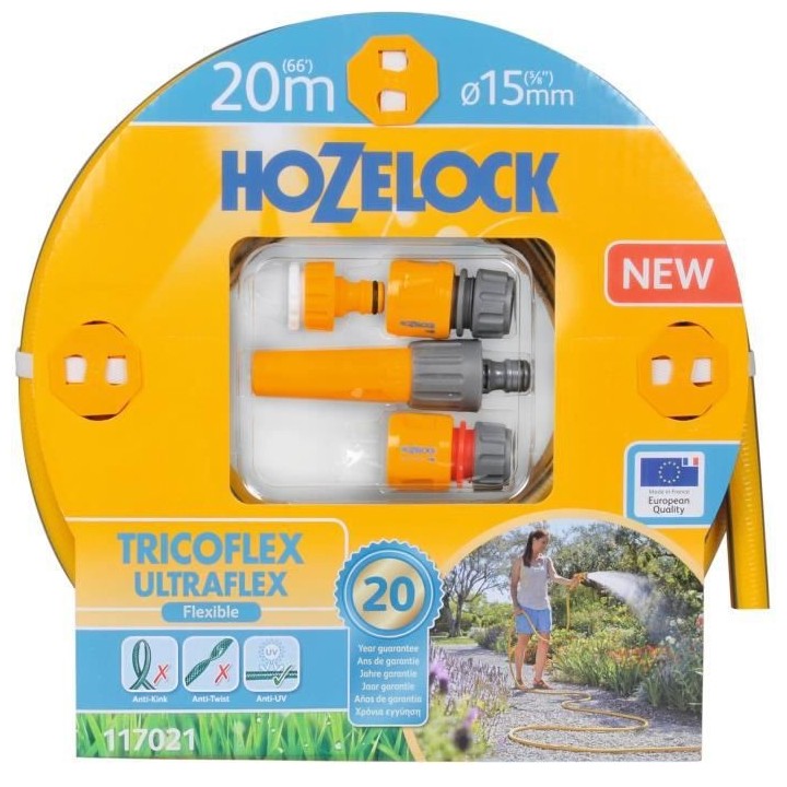 Tuyau d'arrosage HOZELOCK Super Tricoflex Ultraflex Ø 15 mm Longueur