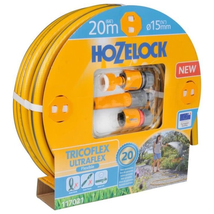 Tuyau d'arrosage HOZELOCK Super Tricoflex Ultraflex Ø 15 mm Longueur
