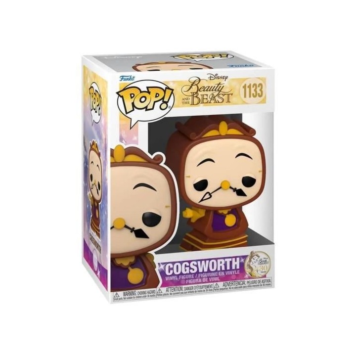Figurine Funko Pop! Disney : Beauty & Beast - Cogsworth