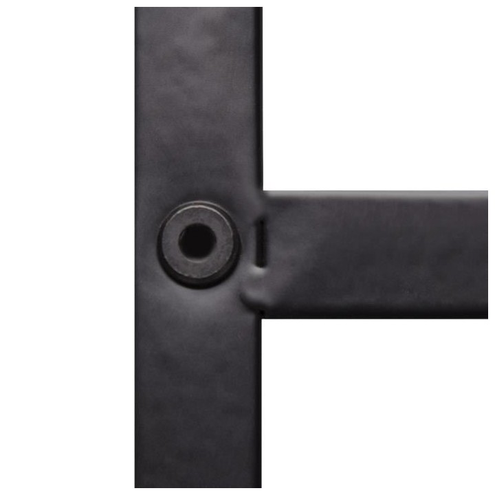 Bibliotheque MINSK - Métal et Bois - Imitation bois et noir - 5 étag