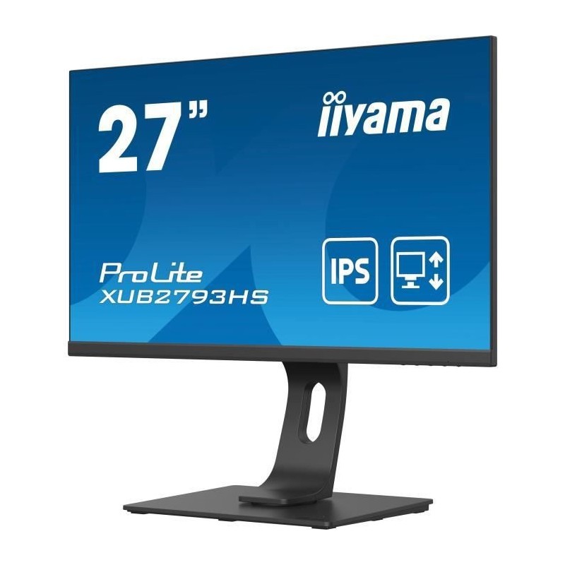 Ecran PC - IIYAMA - PROLITE XUB2793HS-B4 - 27 FHD - Dalle IPS - 4 MS - 75 Hz - HDMI / DisplayPort / VGA -