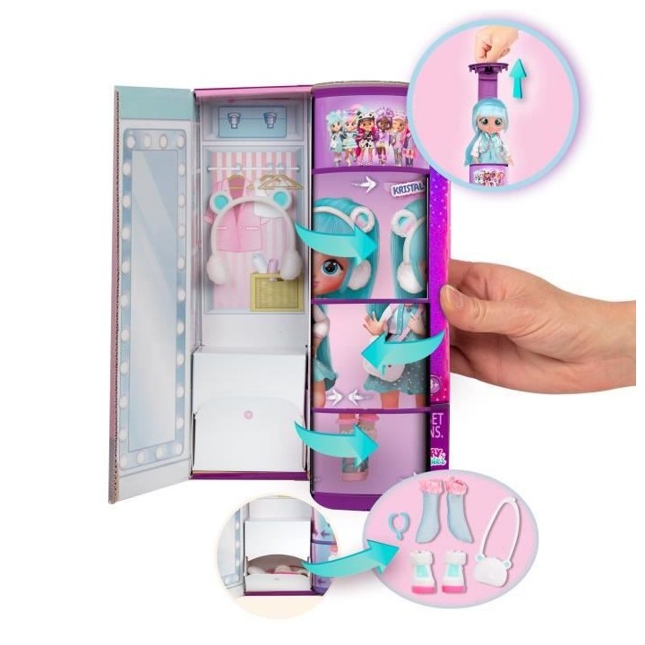 IMC TOYS - Poupée mannequin Kristal - Cry Babies Best Friends Forever