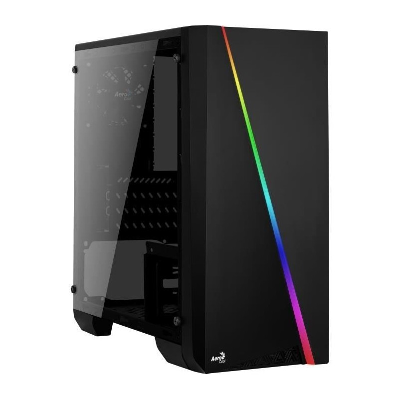 AEROCOOL BOITIER PC Cyclon Mini - RGB Mini Tour - Noir - Verre trempé - Format Micro ATX (ACCS-PV12012.11)