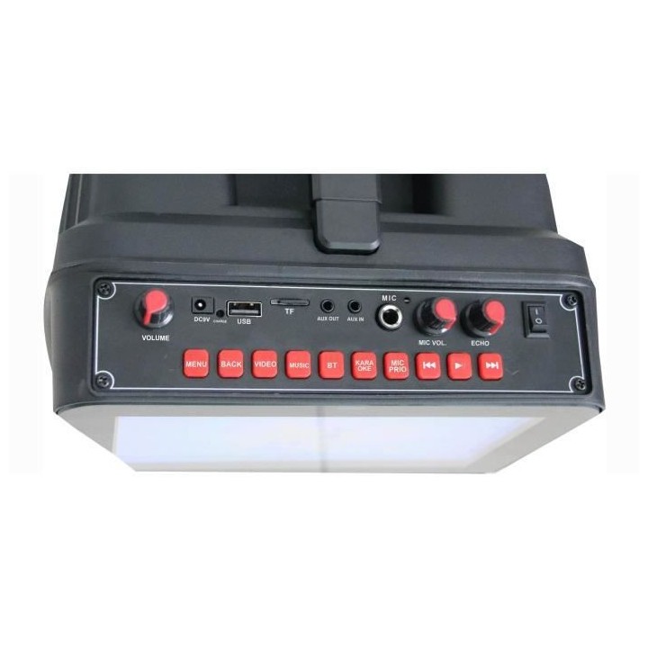 INOVALLEY Enceinte - KA120 - Enceinte Trolley Karaoké Moniteur Led