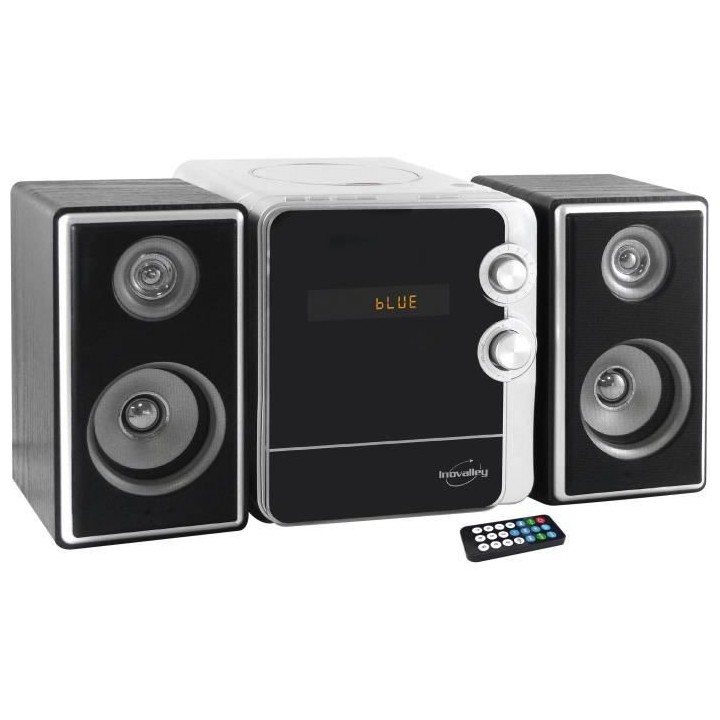 INOVALLEY CH17BTH Chaîne Hifi avec lecteur CD - Bluetooth 5.0 - 2x25W