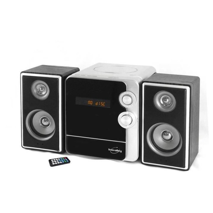 INOVALLEY CH17BTH Chaîne Hifi avec lecteur CD - Bluetooth 5.0 - 2x25W