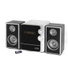 INOVALLEY CH17BTH Chaîne Hifi avec lecteur CD - Bluetooth 5.0 - 2x25W - Radio FM - Port USB 2.0 - Affichage LED - Noir et blanc