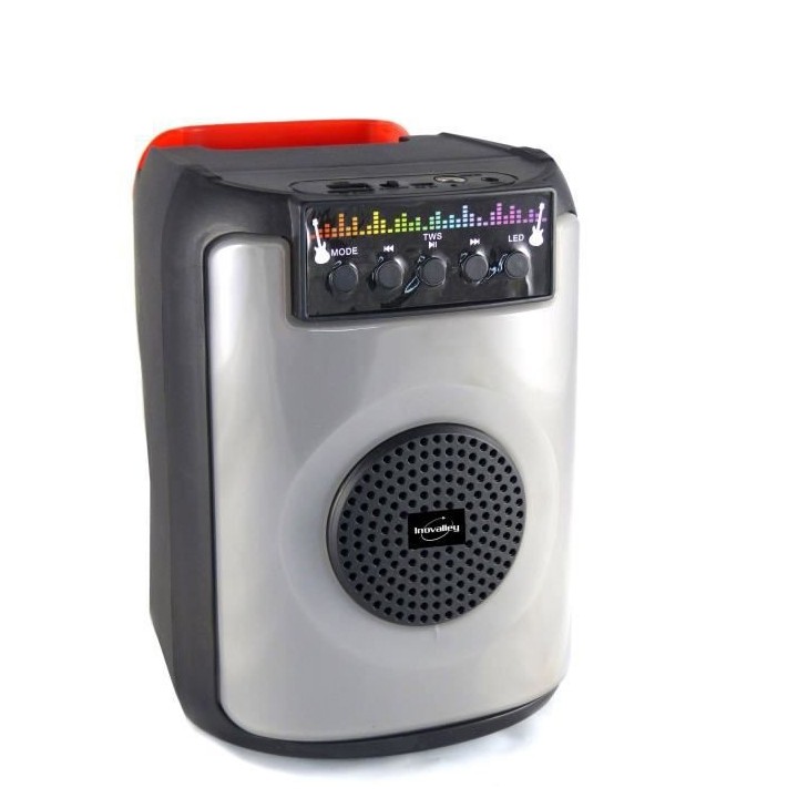 INOVALLEY FIRE01 - Enceinte Karaoké - Bluetooth V5.0 - 40 W