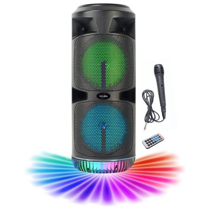 INOVALLEY KA03-XXL - Enceinte Karaoké - Bluetooth V5.0 - 450 W