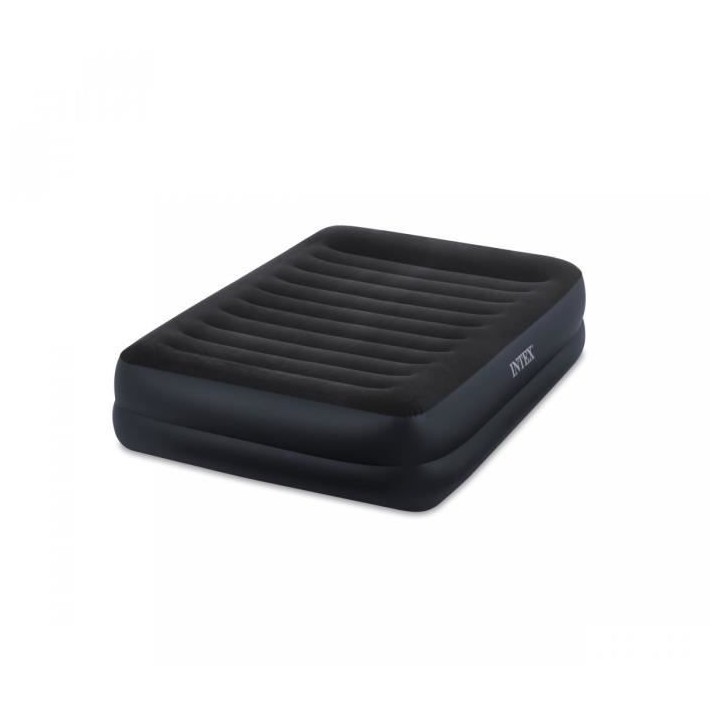 INTEX Matelas gonflable 152*203*42 cm FIBER TECH - Électrique - 2 per