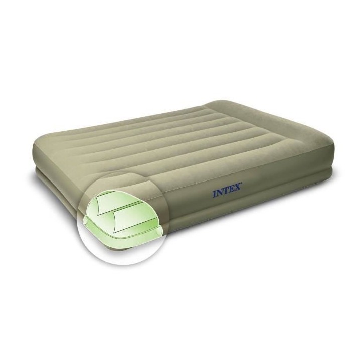 INTEX Matelas gonflable 152*203*38 cm MidRise - Électrique - 2 person