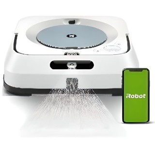 iRobot Braava Jet m6134 Robot laveur de sols - Connecté WiFi - Pulvé