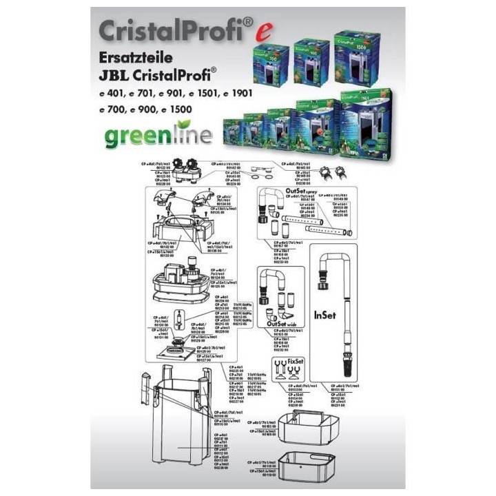 Filtre Cristalprofi E702 Greenline Jbl
