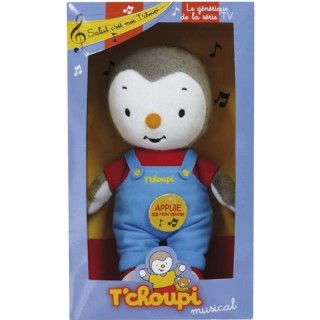 Jemini T'choupi peluche Tchoupi musical +/- 20cm