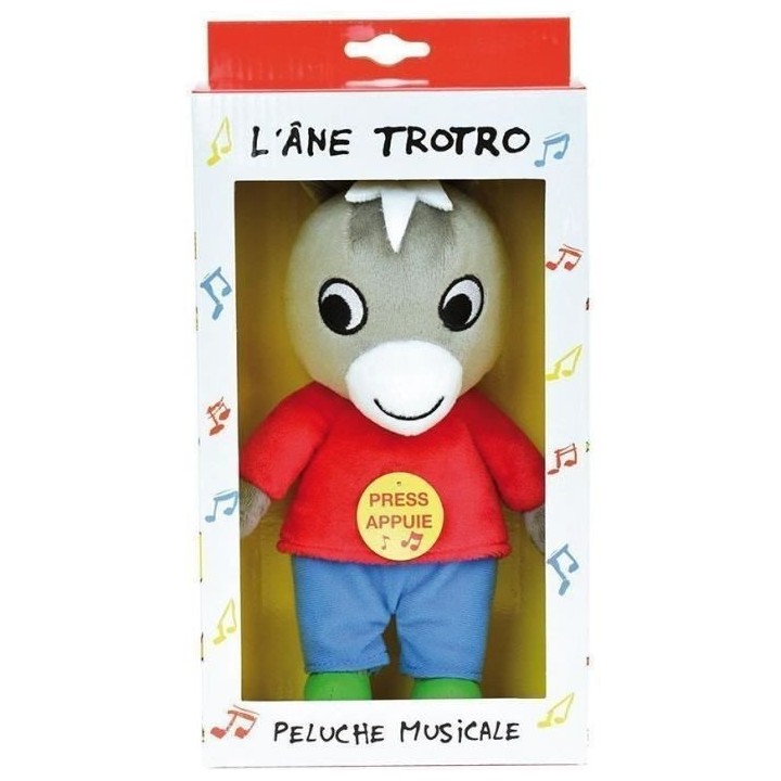 TROTRO Peluche musicale +/- 28 cm