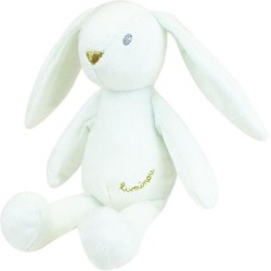 JEMINI Luminou Lapin blanc Peluche lumineuse naturelle fonctionne sans pile+/- 20 cm