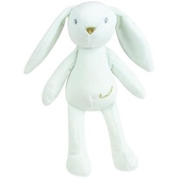 JEMINI Luminou Lapin blanc Peluche lumineuse naturelle fonctionne sans pile+/- 20 cm