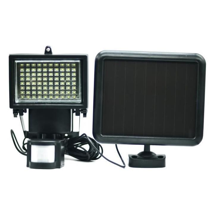 GALIX Spot solaire tres éclairant avec détecteur de présence - 80 L