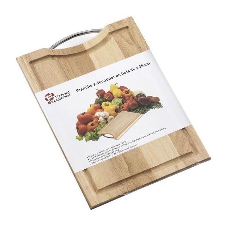 PRADEL EXCELLENCE Planche a découper 7415 - 40 x 30 cm - Beige