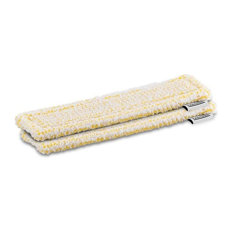 KÄRCHER Lot de 2 chiffons microfibres velcro jaune