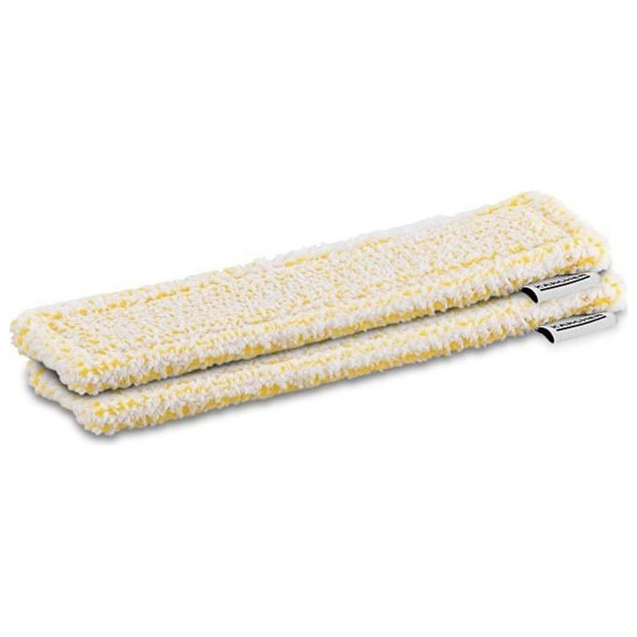 KÄRCHER Lot de 2 chiffons microfibres velcro jaune