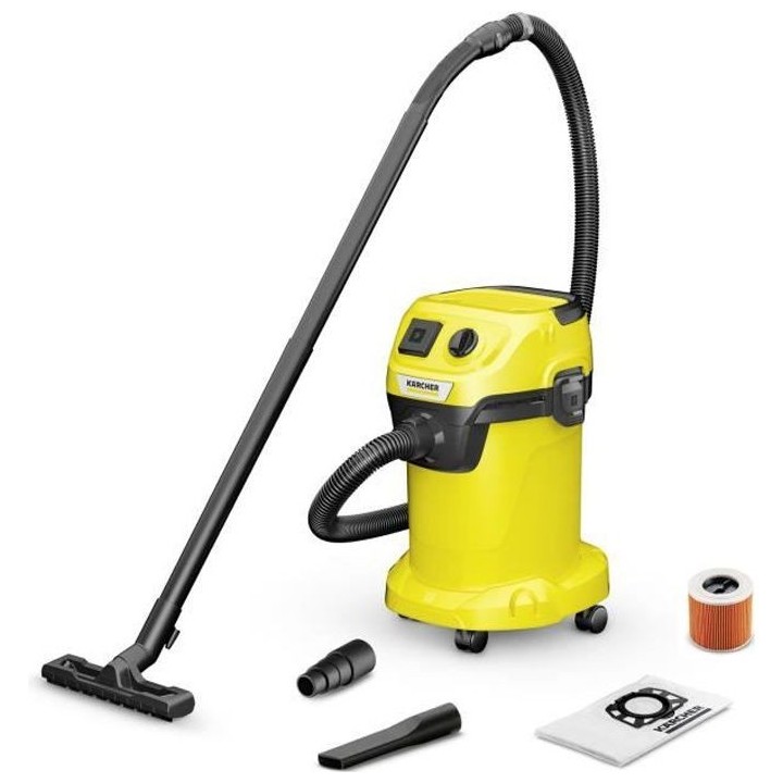 Aspirateur eau et poussiere KARCHER WD 3 P V-19/4/20 - Cuve polypropyl