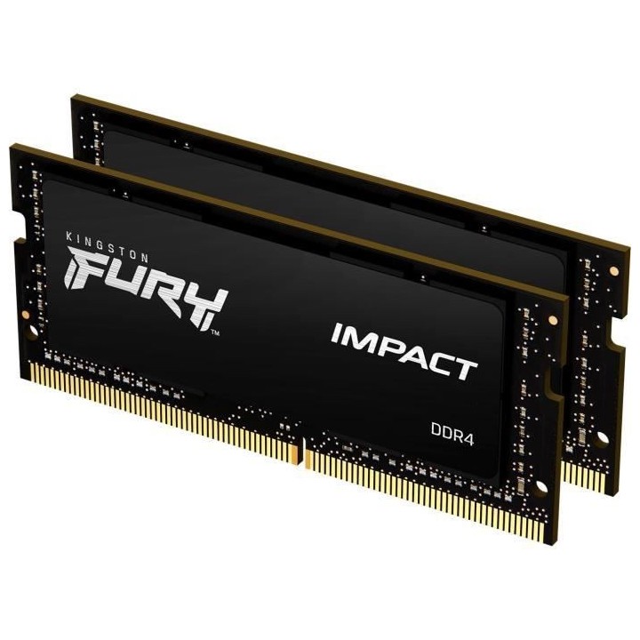 Mémoire Kingston FURY Impact 32 Go (2 x 16 Go) DDR4 2933 MHz CL17