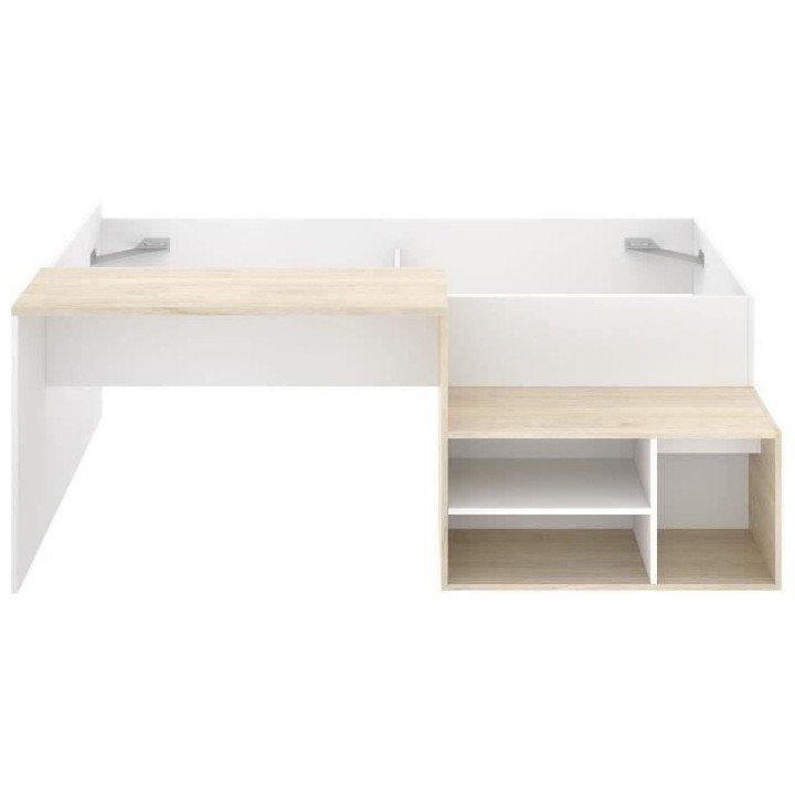 KRIC Lit combiné enfant - Chene naturel et blanc - 90x190 cm