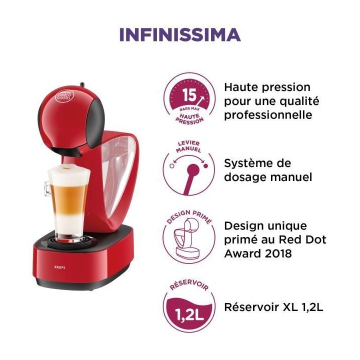 KRUPS NESCAFE DOLCE GUSTO YY3877FD Infinissima Machine a café capsule