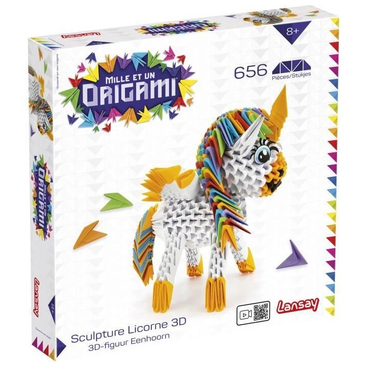 Mille Et Un Origami - Sculpture Licorne 3D - Activités Artistiques -