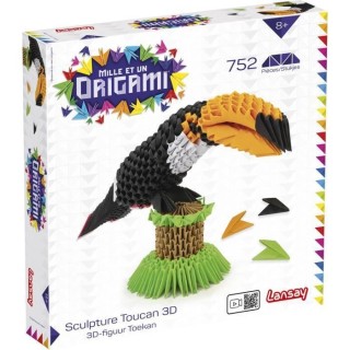 Mille Et Un Origami - Sculpture Toucan 3D - Activités Artistiques - P