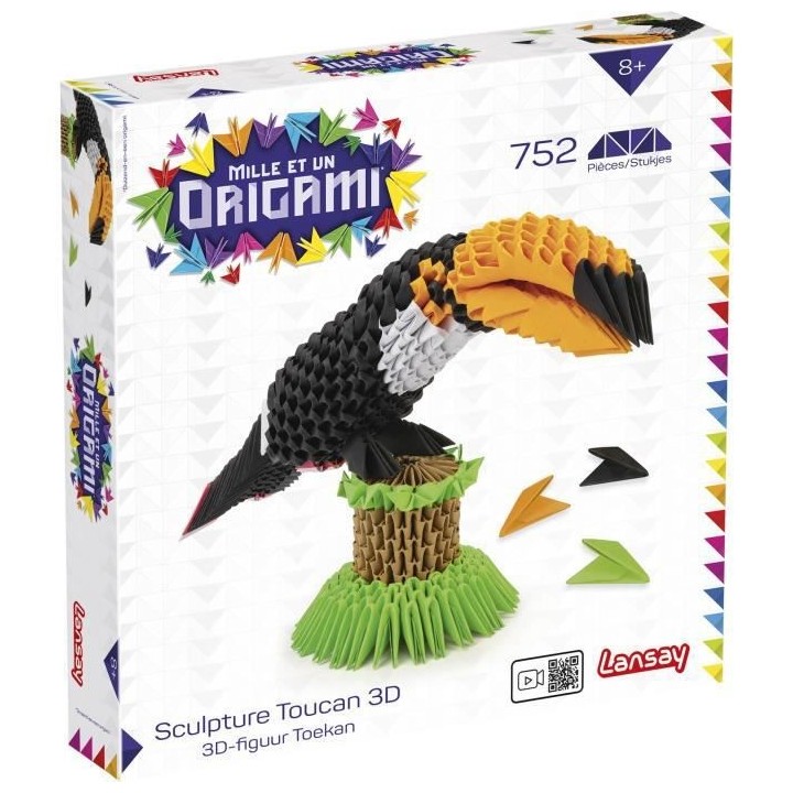 Mille Et Un Origami - Sculpture Toucan 3D - Activités Artistiques - P