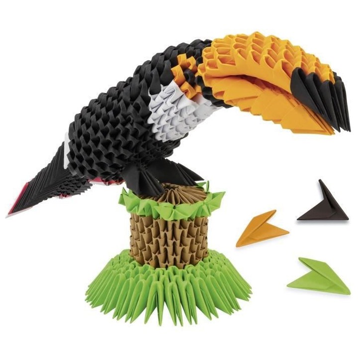 Mille Et Un Origami - Sculpture Toucan 3D - Activités Artistiques - P