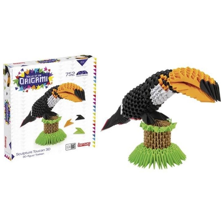 Mille Et Un Origami - Sculpture Toucan 3D - Activités Artistiques - P