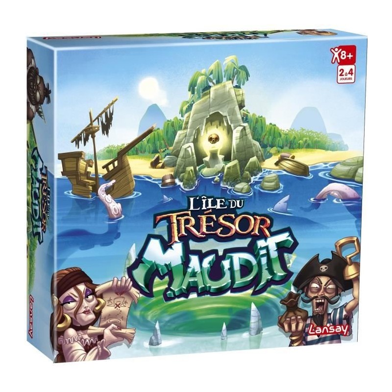 Jeux Lansay - L'Île Du Trésor Maudit - Jeu de société - Des 6 ans