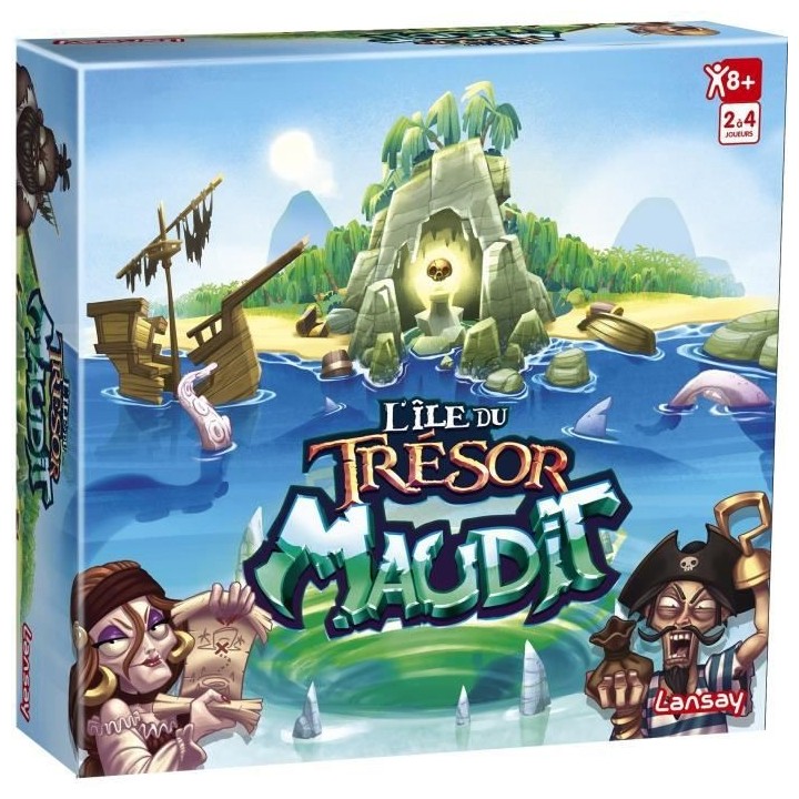 Jeux Lansay - L'Île Du Trésor Maudit - Jeu de société - Des 6 ans