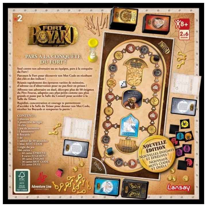Jeux Lansay - Fort Boyard - Nouvelle Edition - Jeu de société - Des
