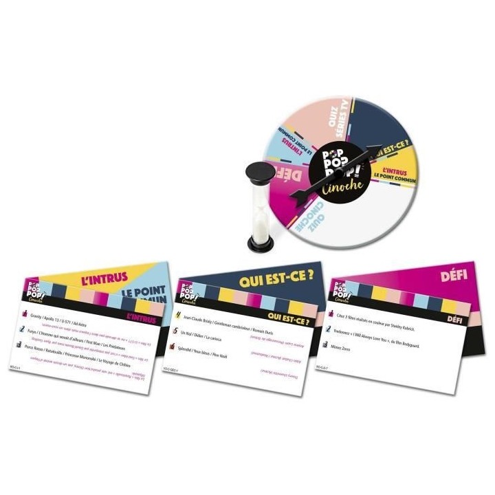 Jeux Lansay - Pop Pop Pop - Cinoche - Jeu de société - Des 16 ans
