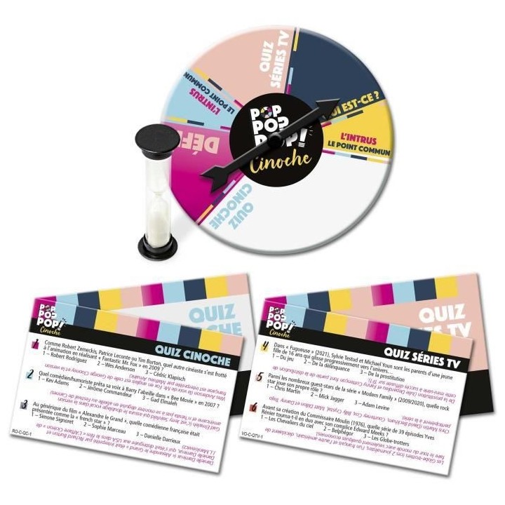 Jeux Lansay - Pop Pop Pop - Cinoche - Jeu de société - Des 16 ans