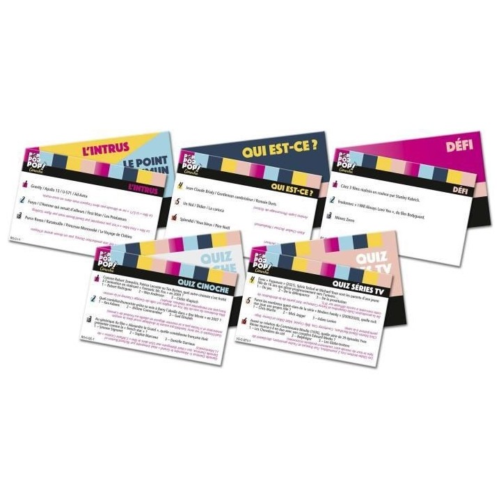 Jeux Lansay - Pop Pop Pop - Cinoche - Jeu de société - Des 16 ans