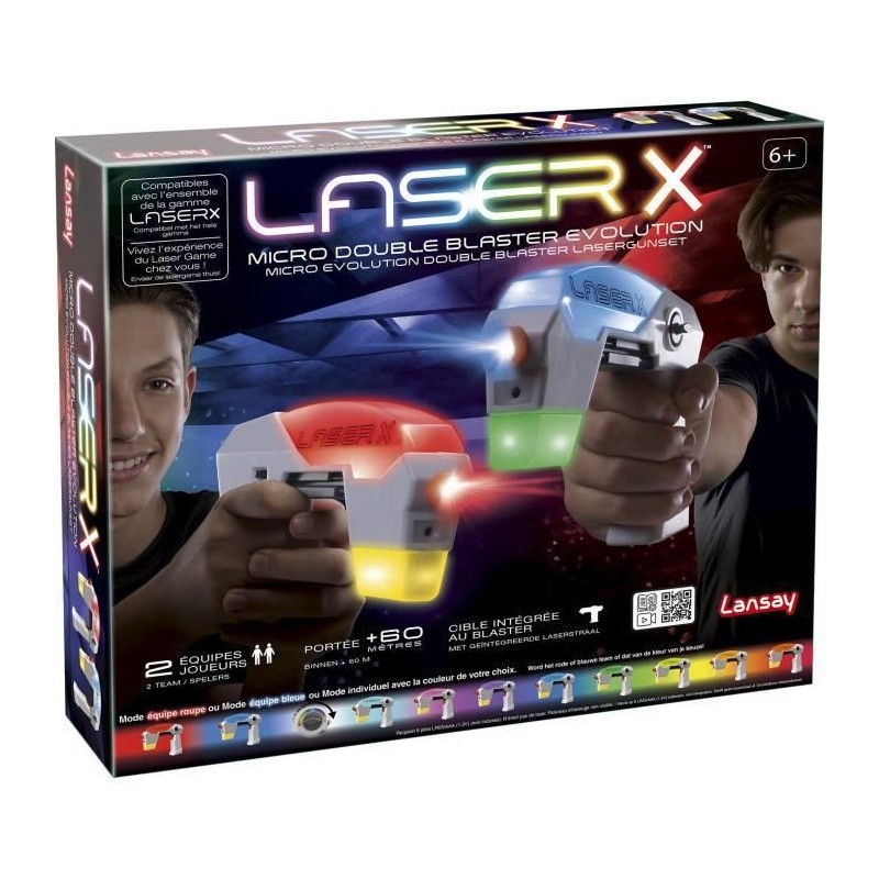 Laser X - Micro Double Blaster Evolution - Jeu de Tir - Laser Game - Des 6 ans