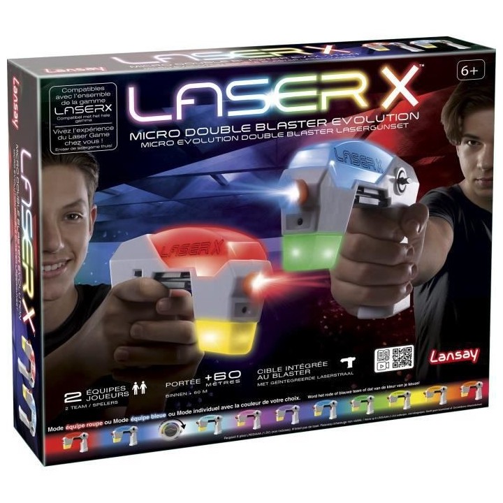 Laser X - Micro Double Blaster Evolution - Jeu de Tir - Laser Game - D