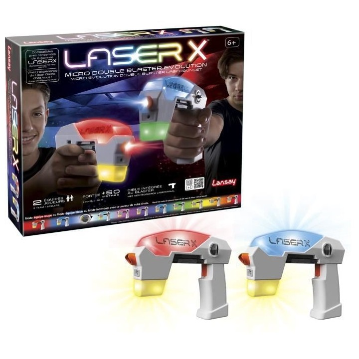Laser X - Micro Double Blaster Evolution - Jeu de Tir - Laser Game - D