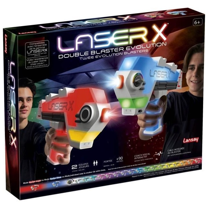 LANSAY - LASER X - Double Blaster Évolution - Jeu de Laser Game - Por