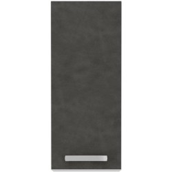 Meuble haut 1 porte battante - Gris mat - L 30 x P 31,6 x H 72cm - LASSEN