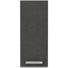 Meuble haut 1 porte battante - Gris mat - L 30 x P 31,6 x H 72cm - LASSEN