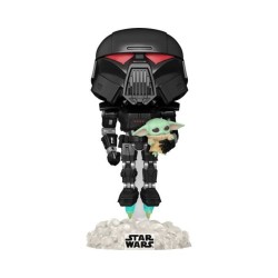 Figurine Funko Pop! Star Wars: Mandalorian - Dark Trooper w/Child (GW)